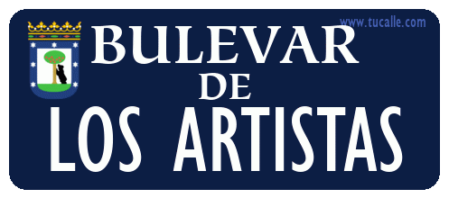 cartel_de_bulevar-de-los artistas_en_madrid_antiguo
